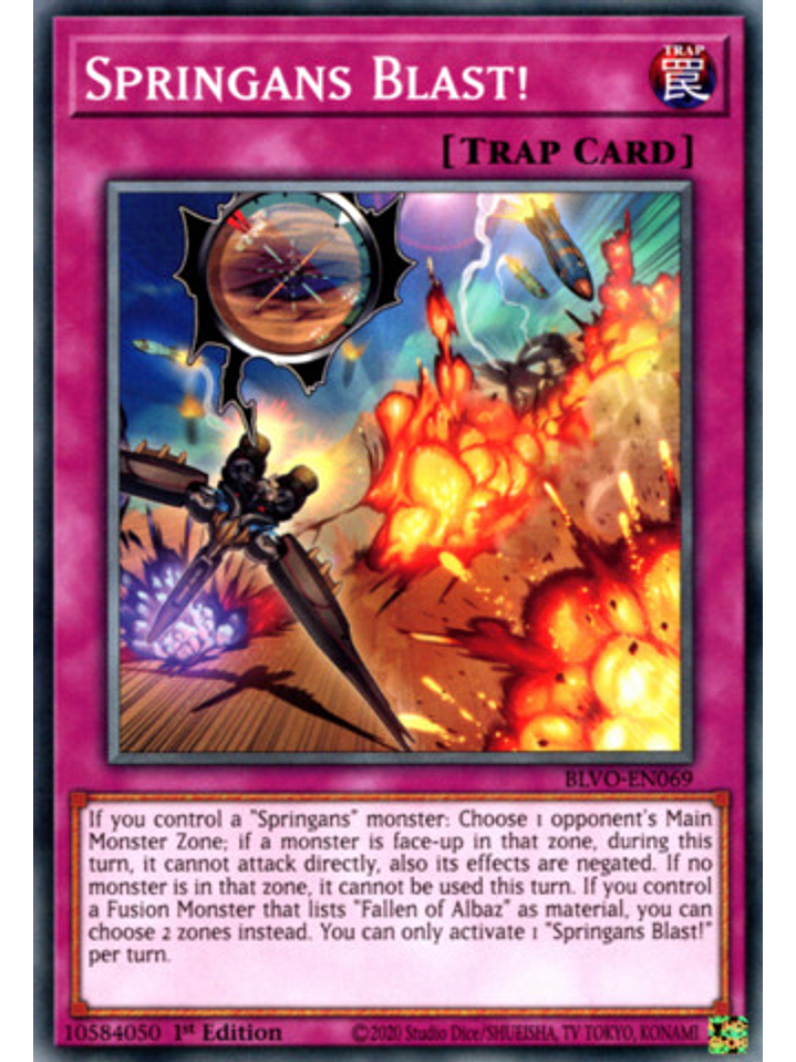 Springans Blast! - BLVO-EN069 - Common 1st Edition 1