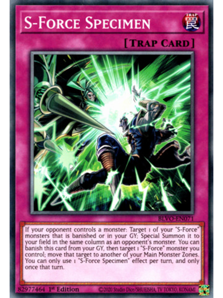 S-Force Specimen - BLVO-EN071 - Common 1st Edition 1