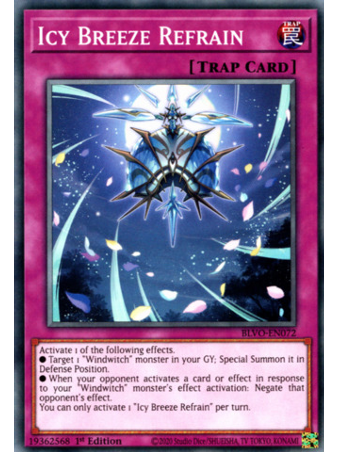 Icy Breeze Refrain - BLVO-EN072 - Common 1st Edition 1