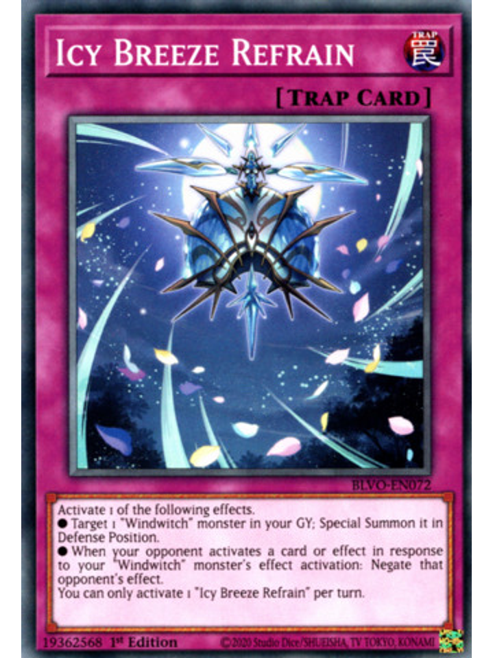 Icy Breeze Refrain - BLVO-EN072 - Common 1st Edition 1