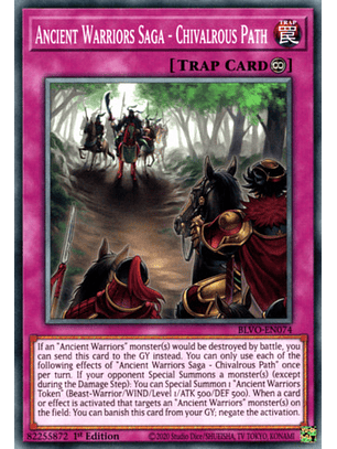 Ancient Warriors Saga - Chivalrous Path - BLVO-EN074 - Common 1st Edition