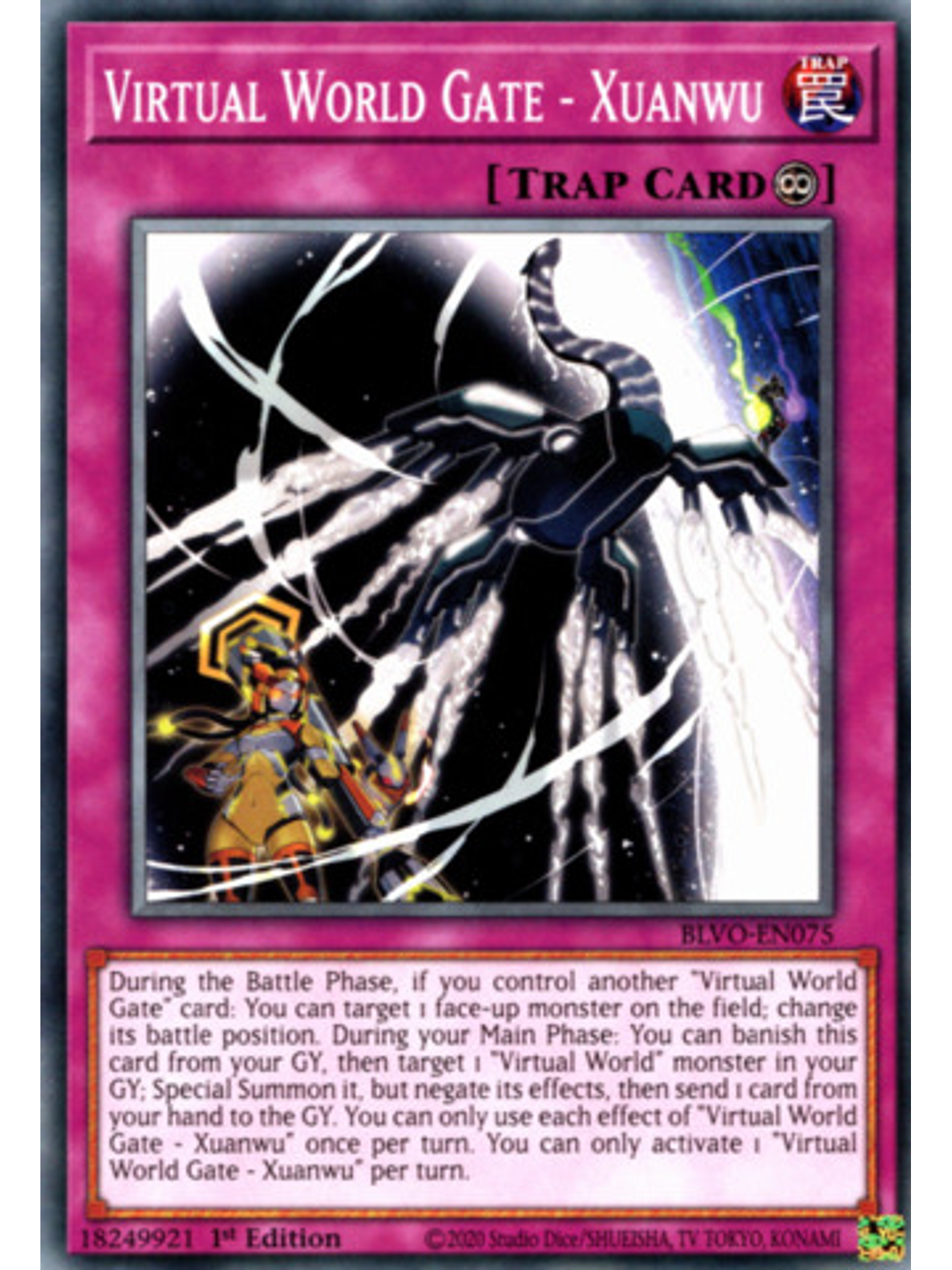 Virtual World Gate - Xuanwu - BLVO-EN075 - Common 1st Edition 1