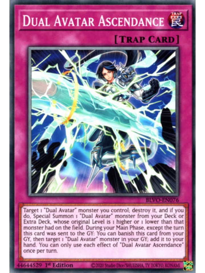 Dual Avatar Ascendance - BLVO-EN076 - Common 1st Edition 1