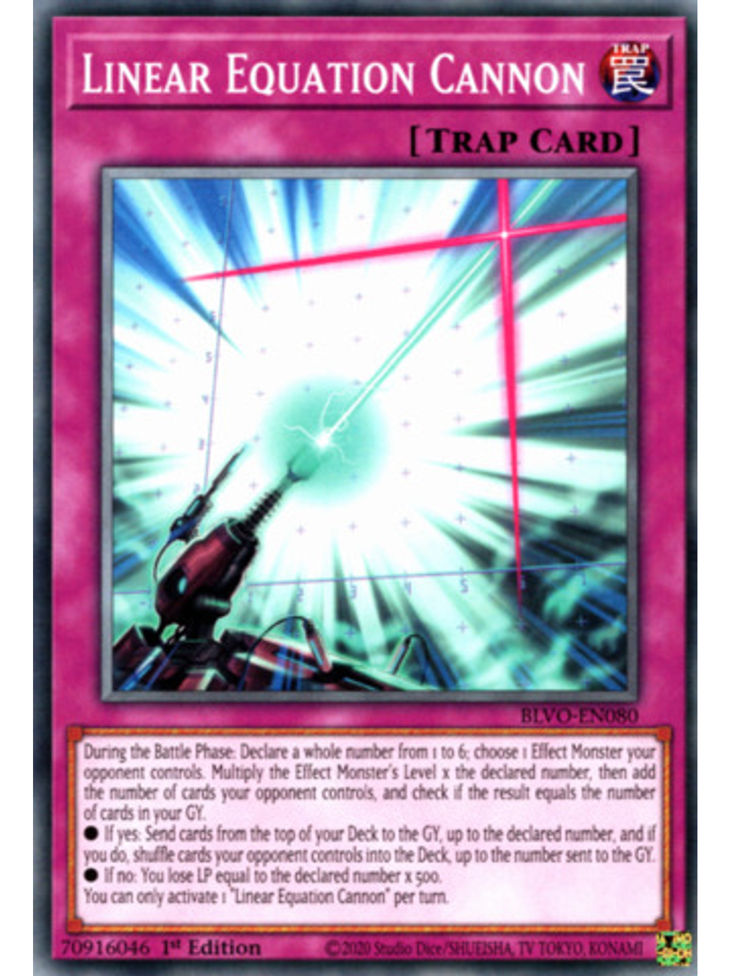 Linear Equation Cannon - BLVO-EN080 - Common 1st Edition 1