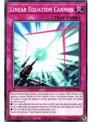 Linear Equation Cannon - BLVO-EN080 - Common 1st Edition