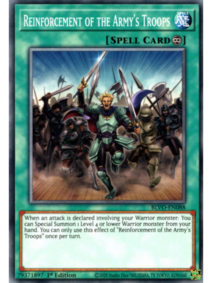Reinforcement of the Army's Troops - BLVO-EN088 - Common 1st Edition 1