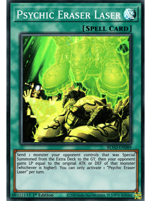 Psychic Eraser Laser - BLVO-EN089 - Super Rare 1st Edition