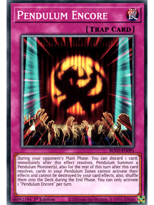 Pendulum Encore - BLVO-EN091 - Common 1st Edition