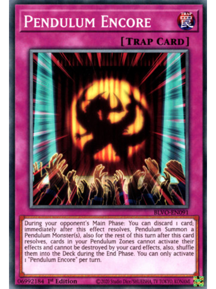 Pendulum Encore - BLVO-EN091 - Common 1st Edition 1