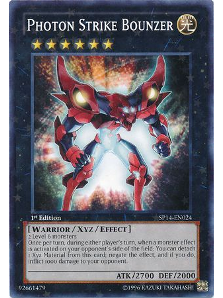 Photon Strike Bounzer - SP14-EN024 - Starfoil Rare 1st Edition 1