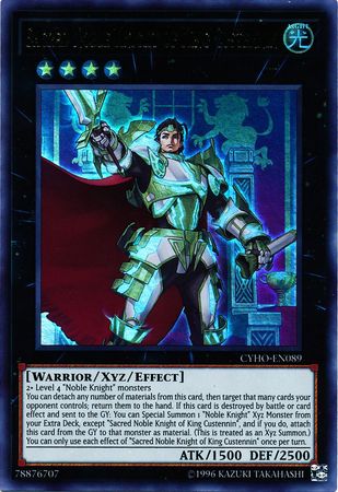 Sacred Noble Knight of King Custennin - CYHO-EN089 - Ultra Rare Unlimited