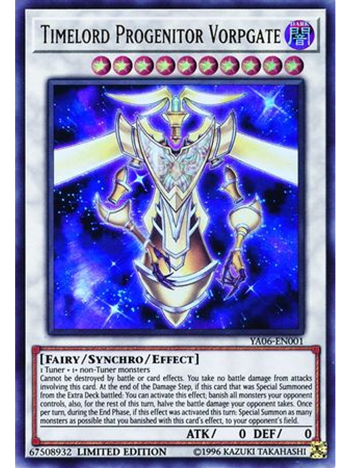 Timelord Progenitor Vorpgate - YA06-EN001 - Ultra Rare Limited Edition 1