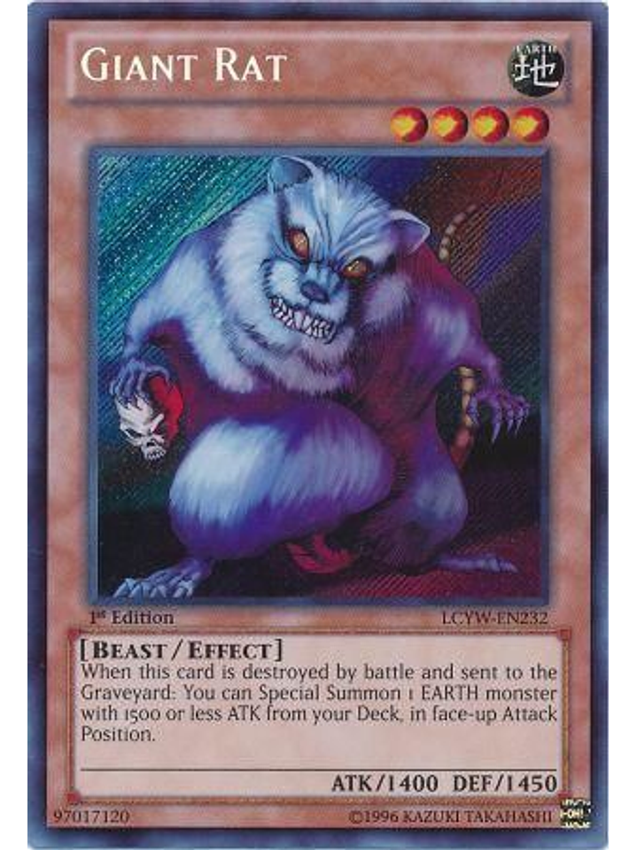 Giant Rat - LCYW-EN232 - Secret Rare 1st Edition 1