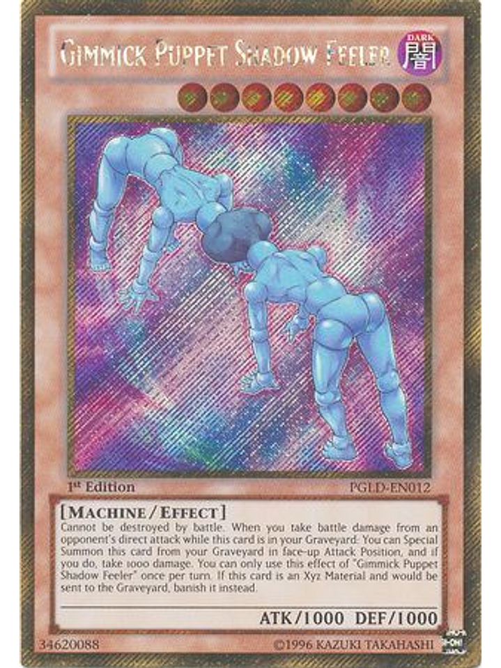 Gimmick Puppet Shadow Feeler - PGLD-EN012 - Gold Secret Rare 1st Edition 1