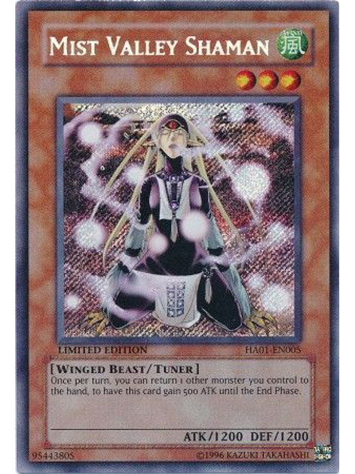 Mist Valley Shaman - HA01-EN005 - Secret Rare 1st Edition 1