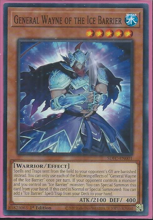 General Wayne of the Ice Barrier - SDFC-EN001 - Common 1st Edition