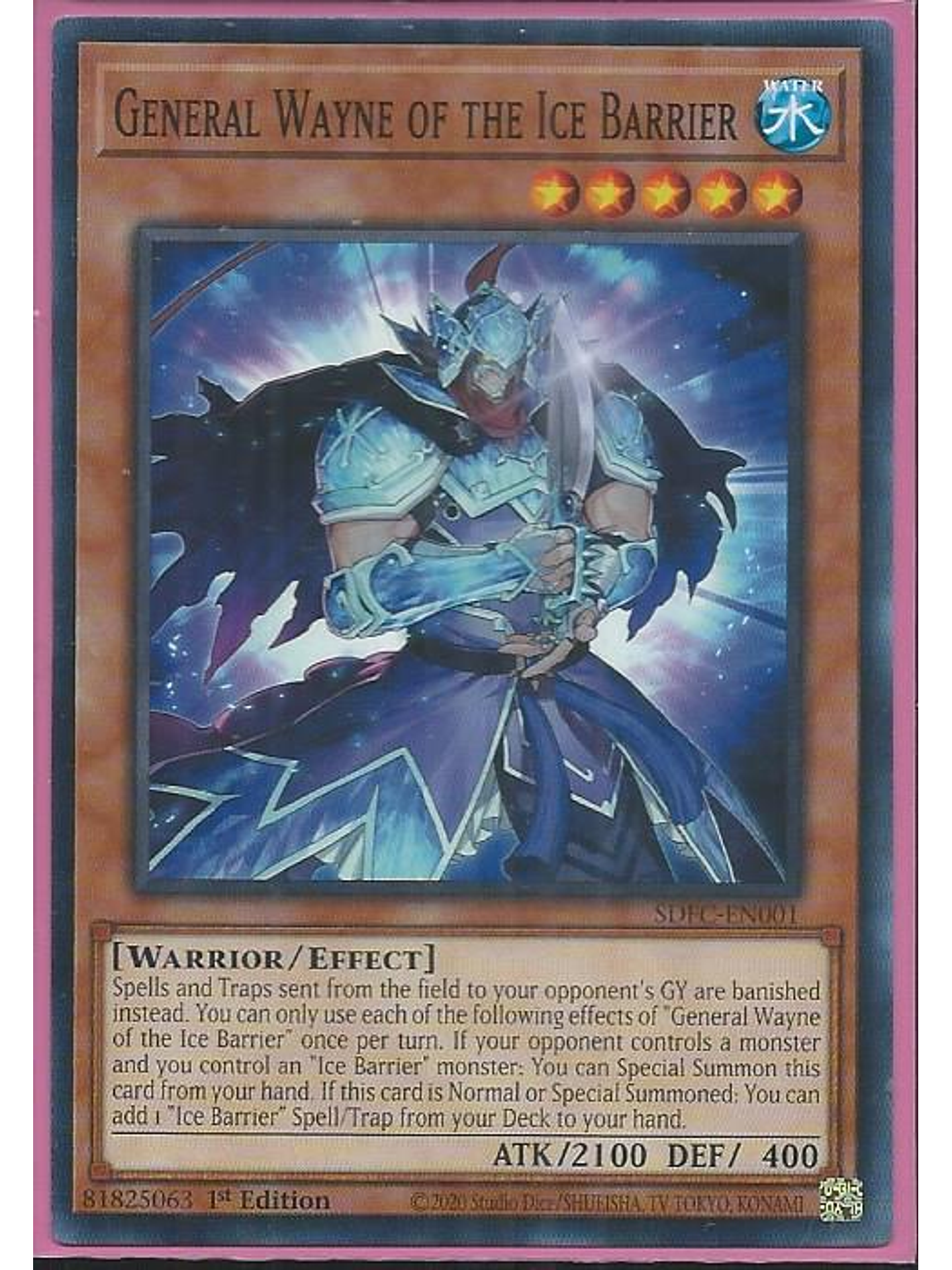 General Wayne of the Ice Barrier - SDFC-EN001 - Common 1st Edition 1