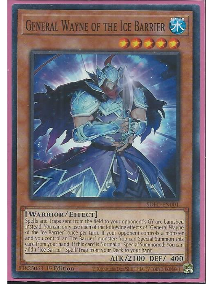 General Wayne of the Ice Barrier - SDFC-EN001 - Common 1st Edition 1
