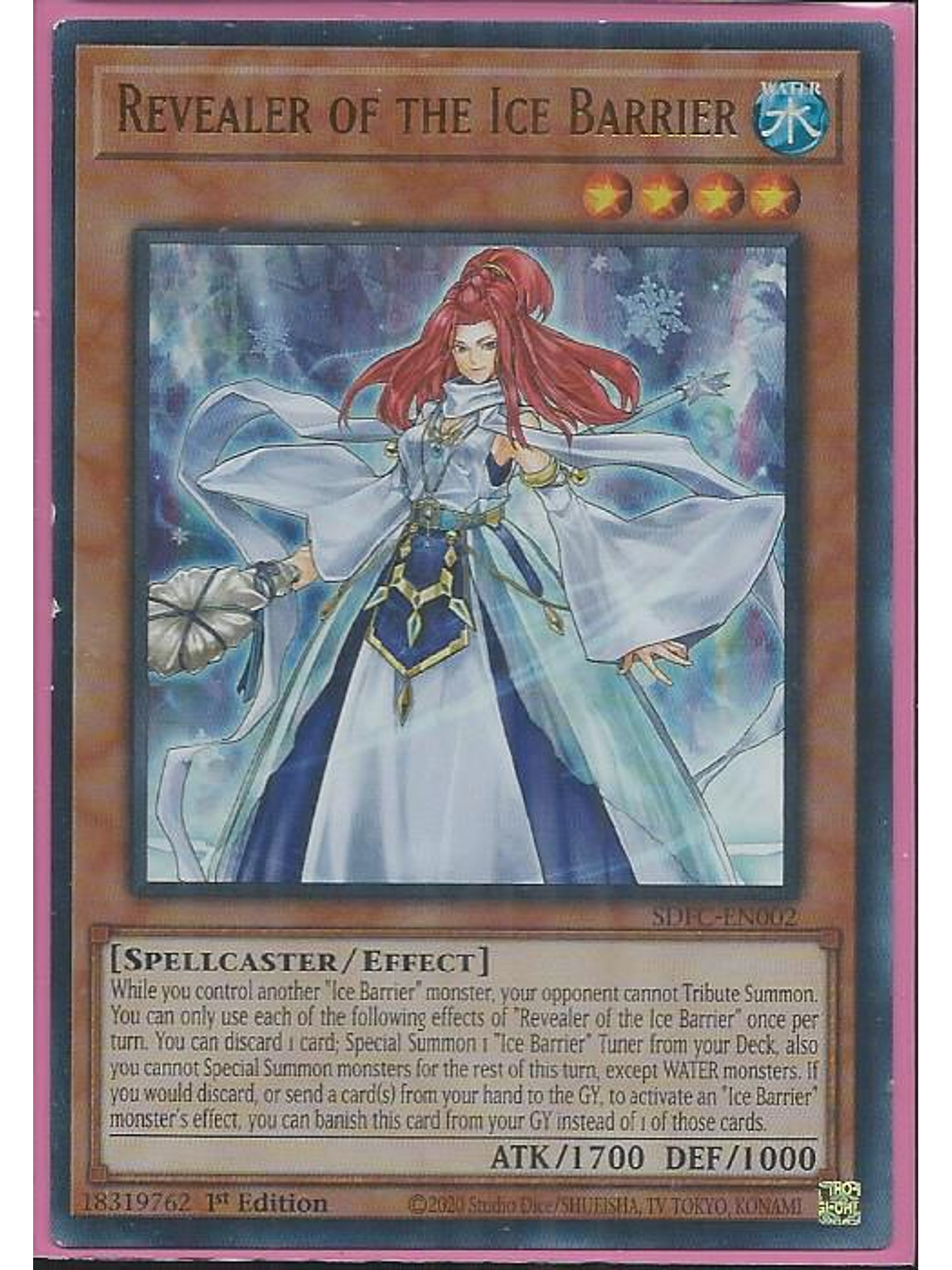 Revealer of the Ice Barrier - SDFC-EN002 - Ultra Rare 1st Edition 1