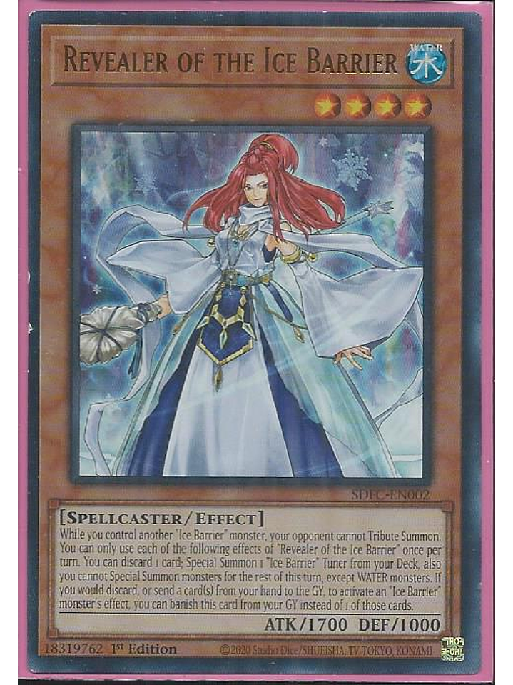 Revealer of the Ice Barrier - SDFC-EN002 - Ultra Rare 1st Edition 1