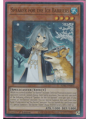 Speaker for the Ice Barriers - SDFC-EN003 - Ultra Rare 1st Edition