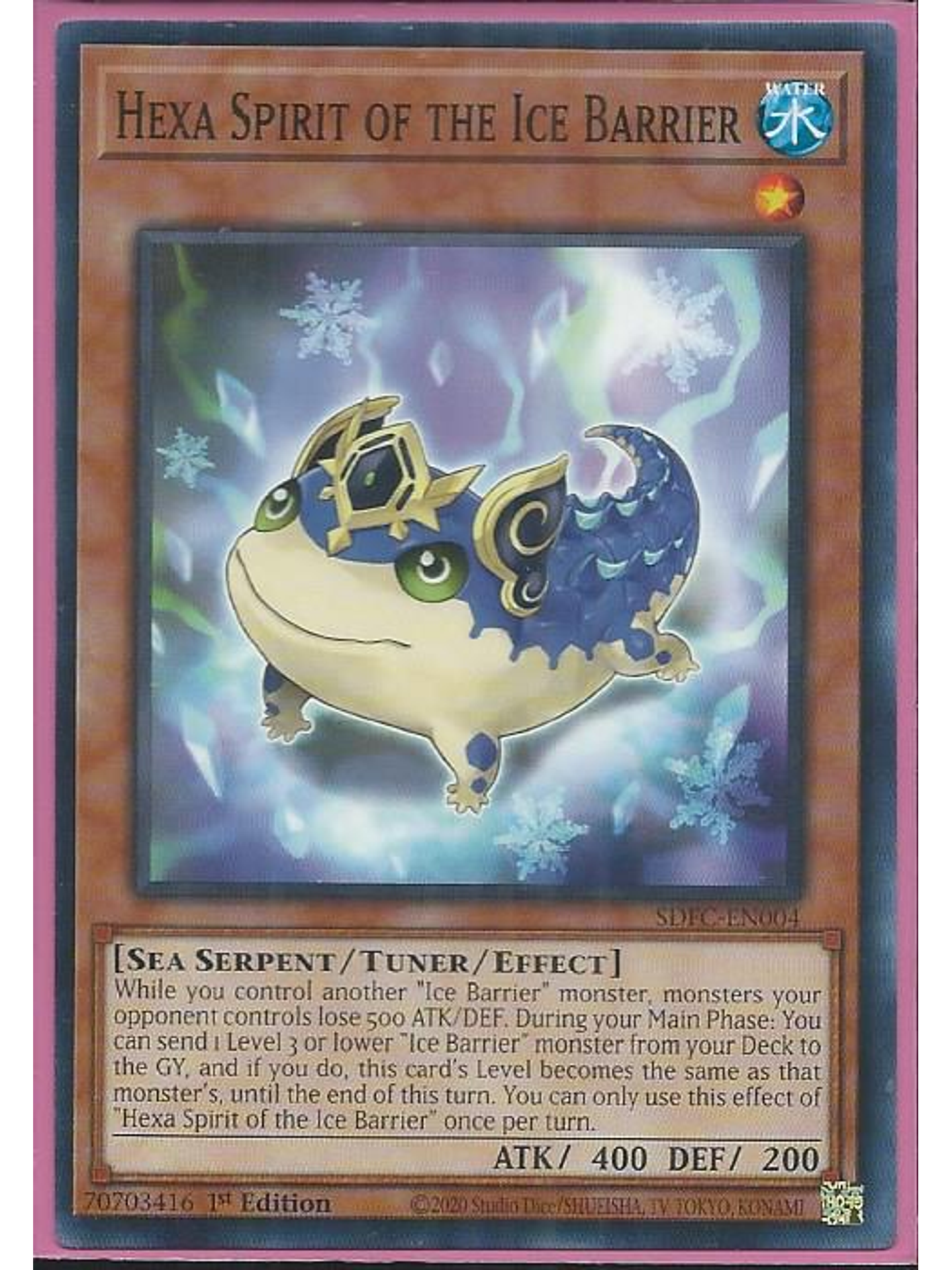 Hexa Spirit of the Ice Barrier - SDFC-EN004 - Common 1st Edition 1
