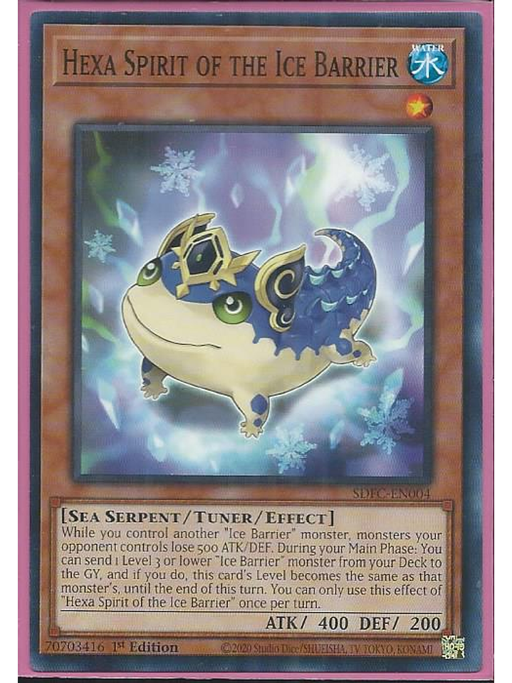Hexa Spirit of the Ice Barrier - SDFC-EN004 - Common 1st Edition 1