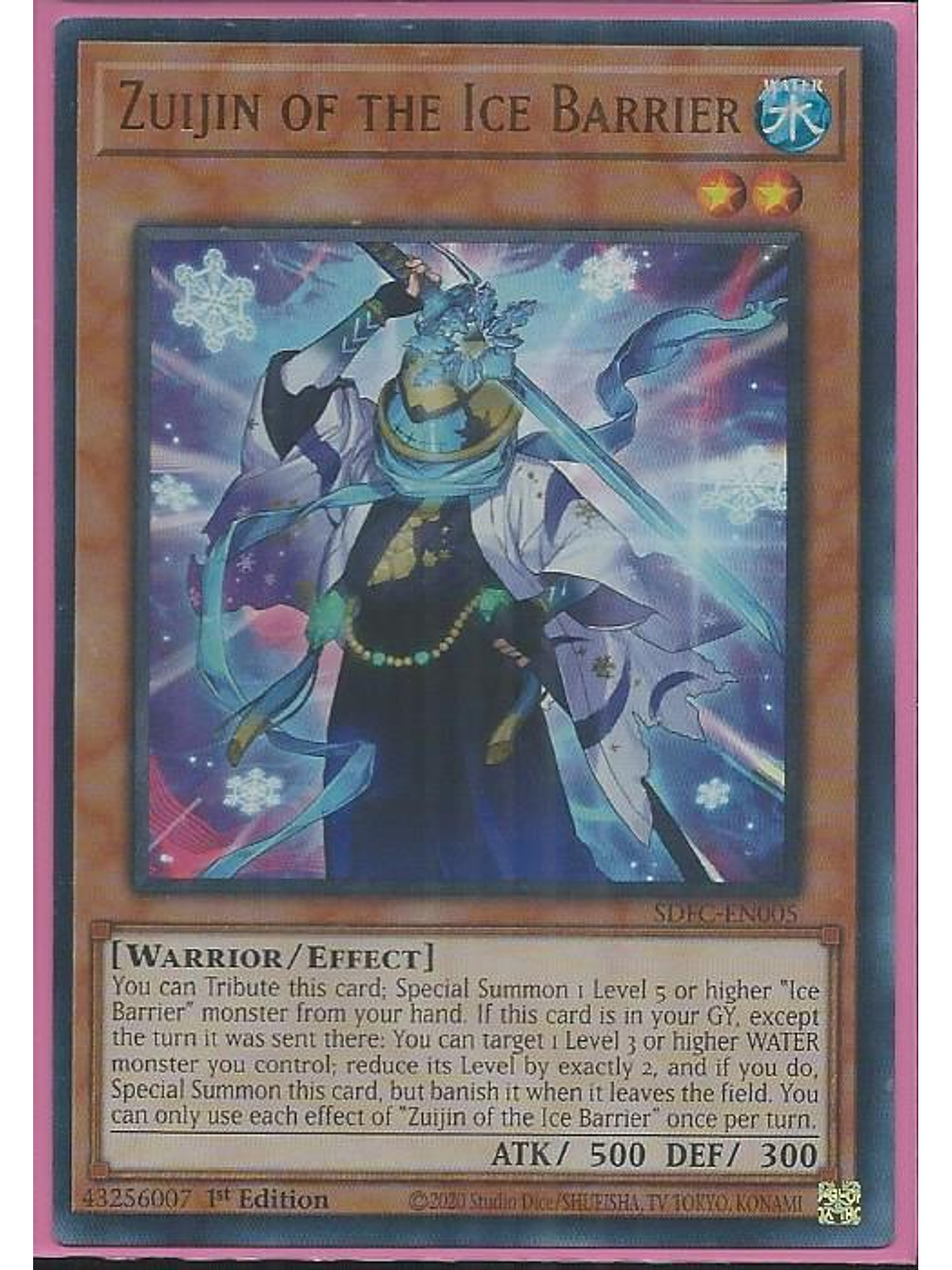 Zuijin of the Ice Barrier - SDFC-EN005 - Ultra Rare 1st Edition 1