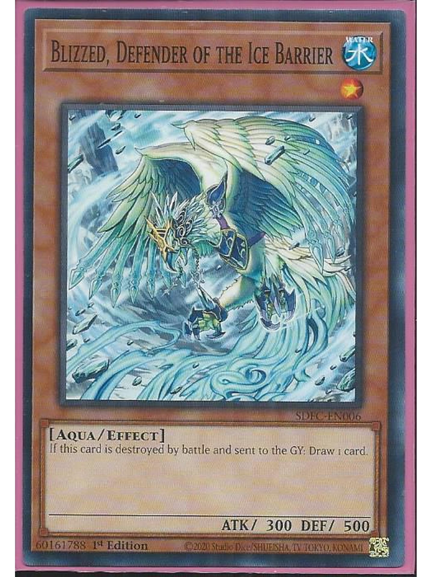 Blizzed, Defender of the Ice Barrier - SDFC-EN006 - Common 1st Edition 1