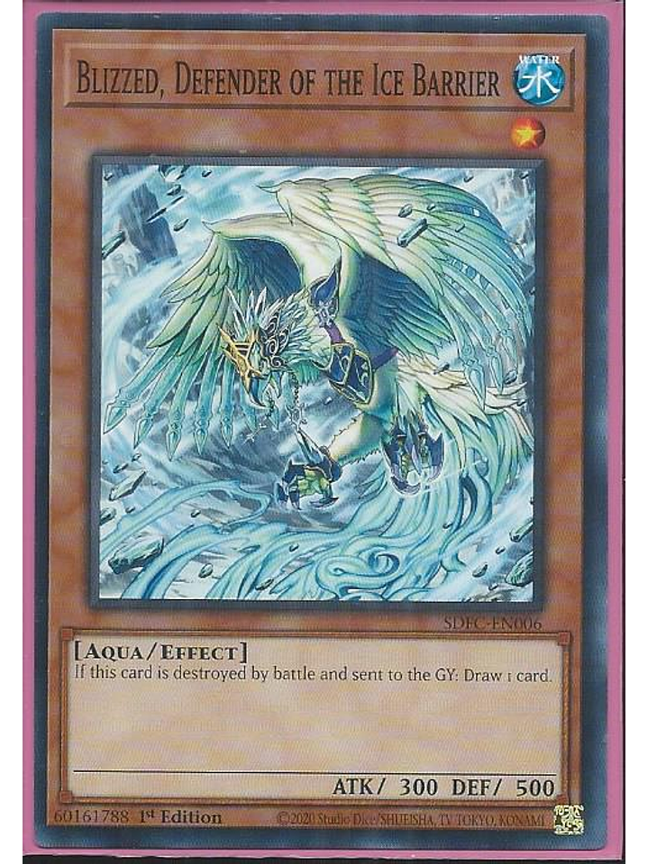 Blizzed, Defender of the Ice Barrier - SDFC-EN006 - Common 1st Edition 1