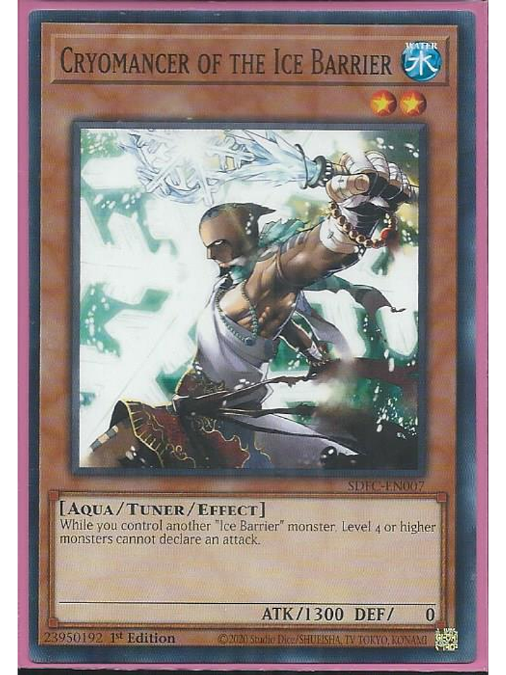 Cryomancer of the Ice Barrier - SDFC-EN007 - Common 1st Edition 1