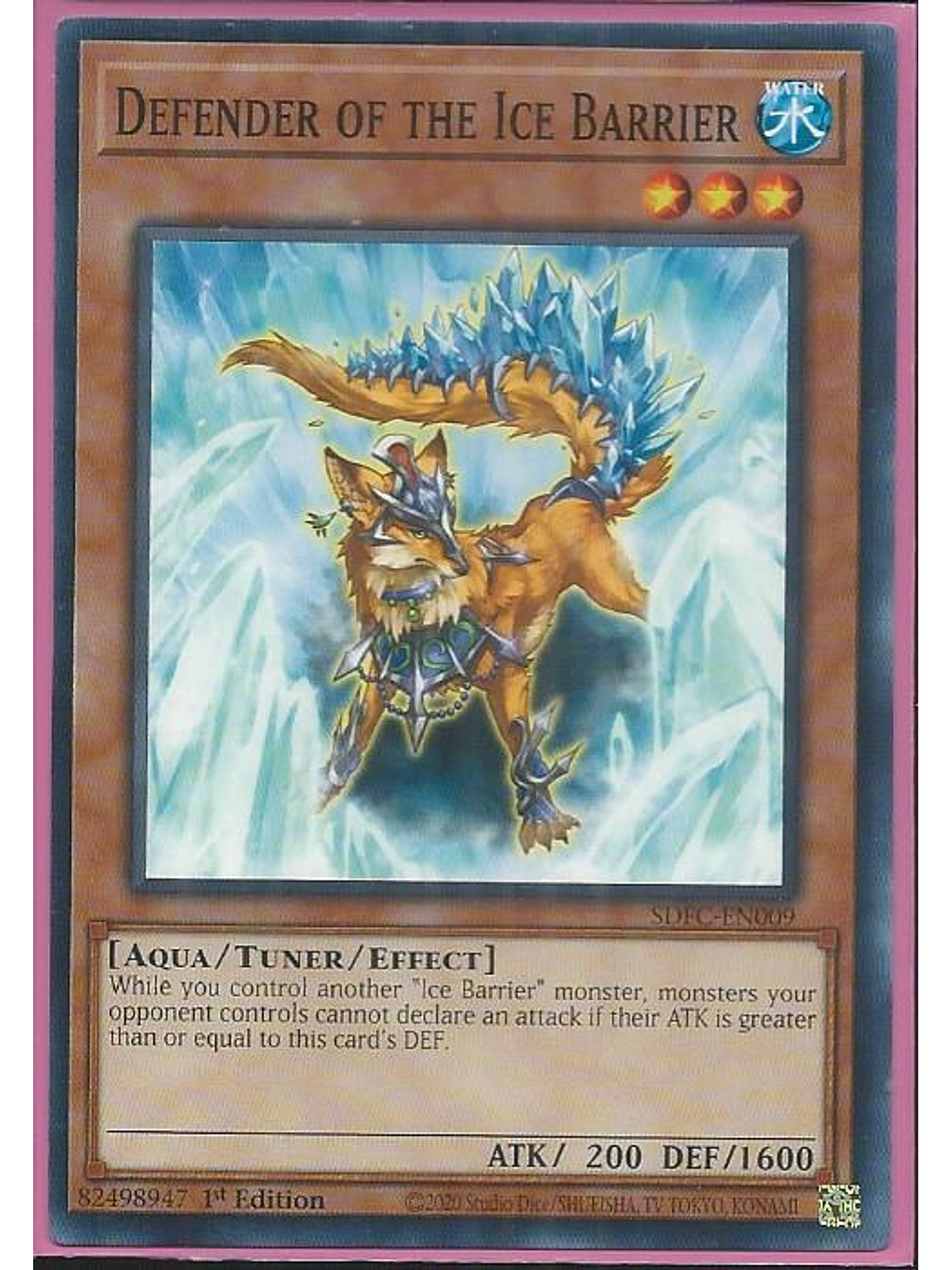 Defender of the Ice Barrier - SDFC-EN009 - Common 1st Edition 1