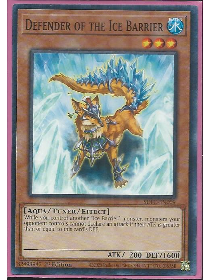 Defender of the Ice Barrier - SDFC-EN009 - Common 1st Edition 1