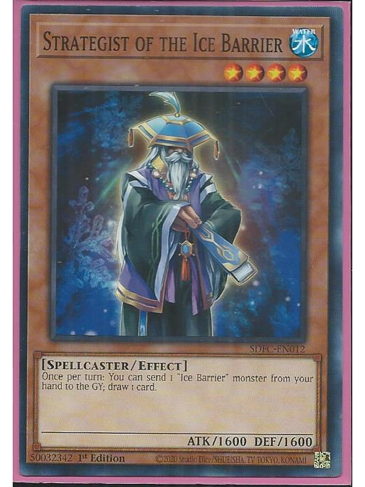 Strategist of the Ice Barrier - SDFC-EN012 - Common 1st Edition 1
