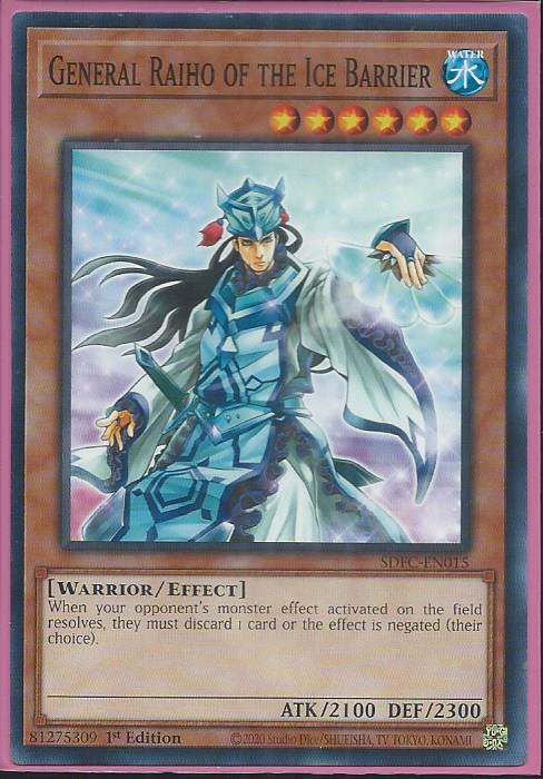 General Raiho of the Ice Barrier - SDFC-EN015 - Common 1st Edition