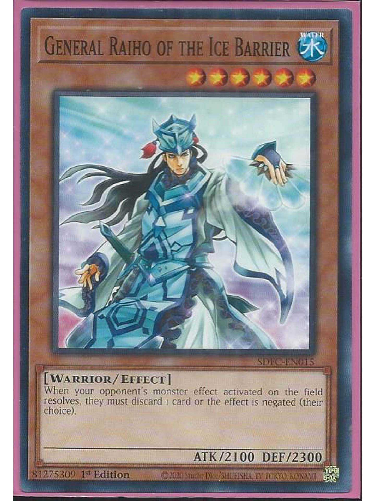 General Raiho of the Ice Barrier - SDFC-EN015 - Common 1st Edition 1