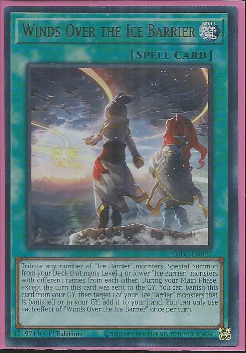 Winds Over the Ice Barrier - SDFC-EN027 - Ultra Rare 1st Edition