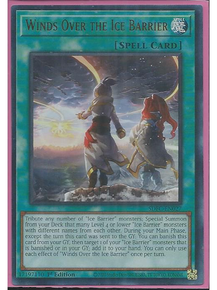 Winds Over the Ice Barrier - SDFC-EN027 - Ultra Rare 1st Edition 1