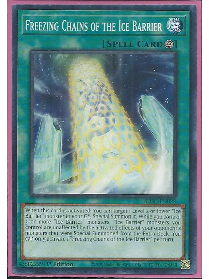 Freezing Chains of the Ice Barrier - SDFC-EN028 - Common 1st Edition 1