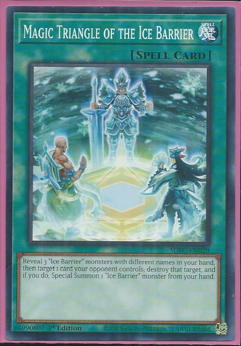 Magic Triangle of the Ice Barrier - SDFC-EN029 - Common 1st Edition