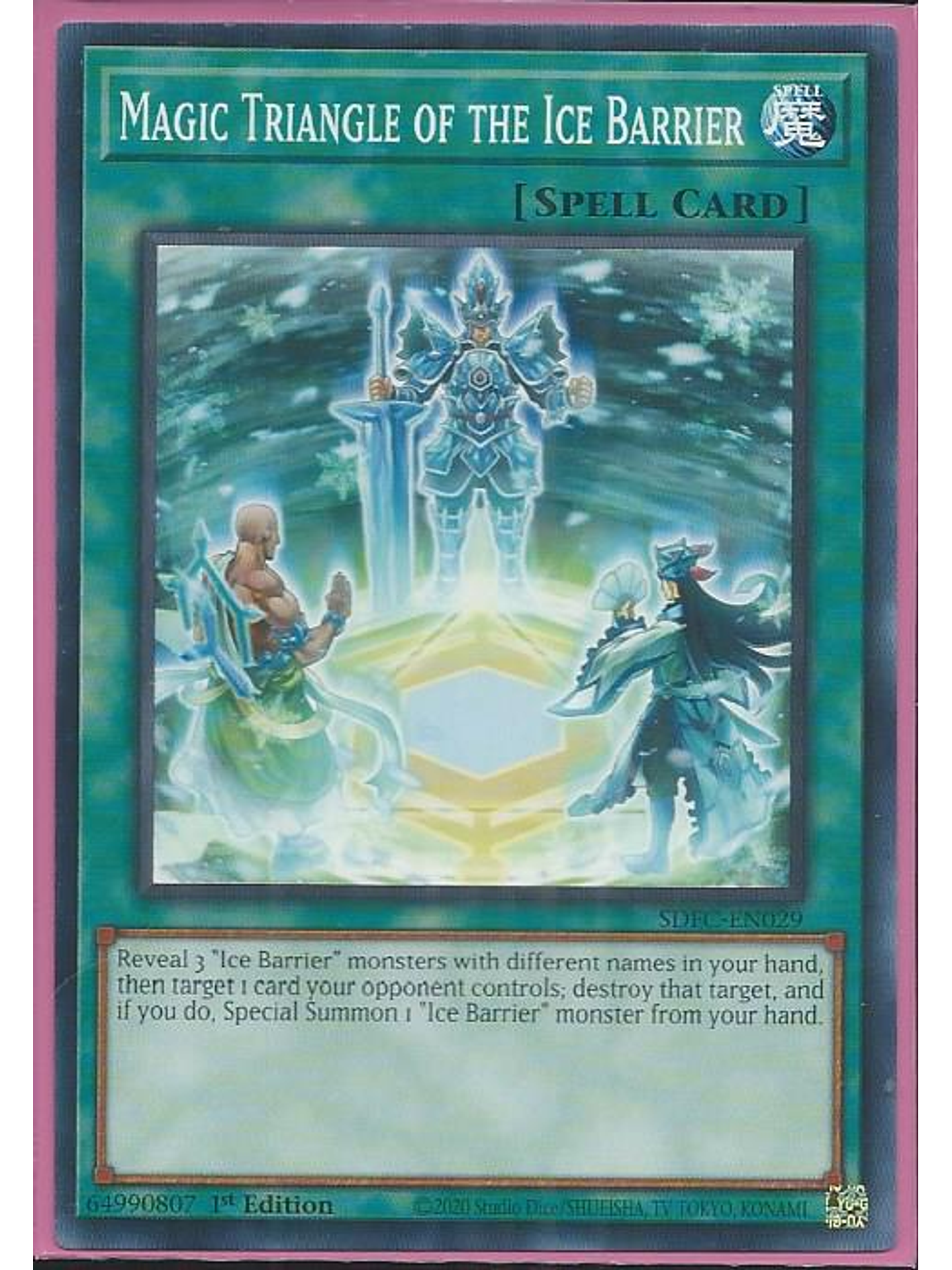 Magic Triangle of the Ice Barrier - SDFC-EN029 - Common 1st Edition 1