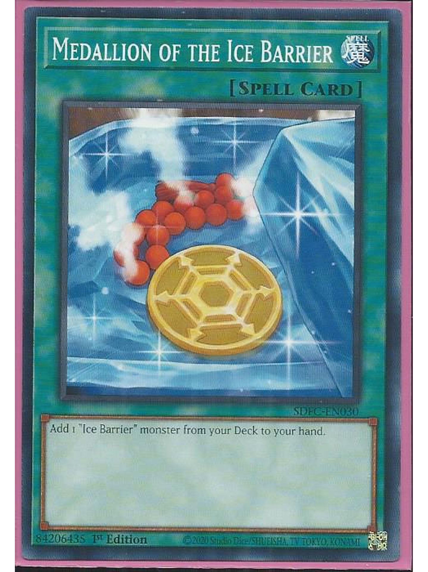 Medallion of the Ice Barrier - SDFC-EN030 - Common 1st Edition 1