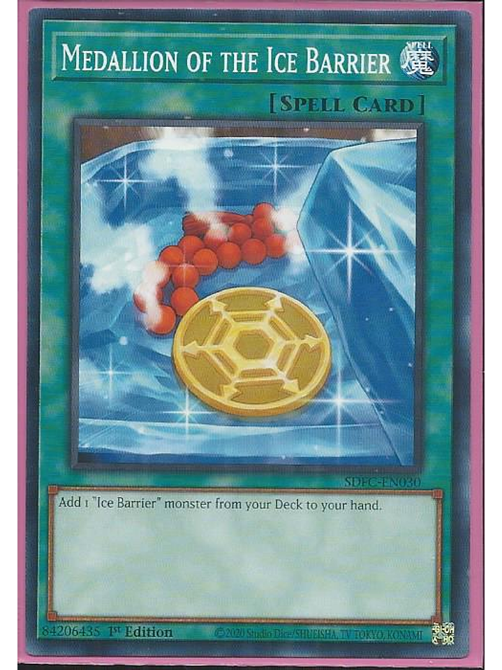 Medallion of the Ice Barrier - SDFC-EN030 - Common 1st Edition 1