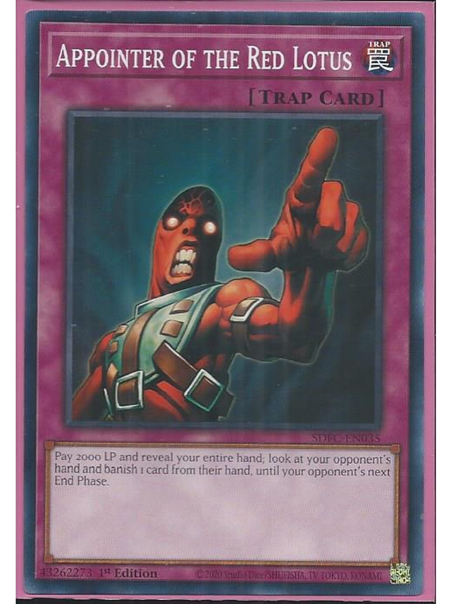 Appointer of the Red Lotus - SDFC-EN035 - Common 1st Edition 1