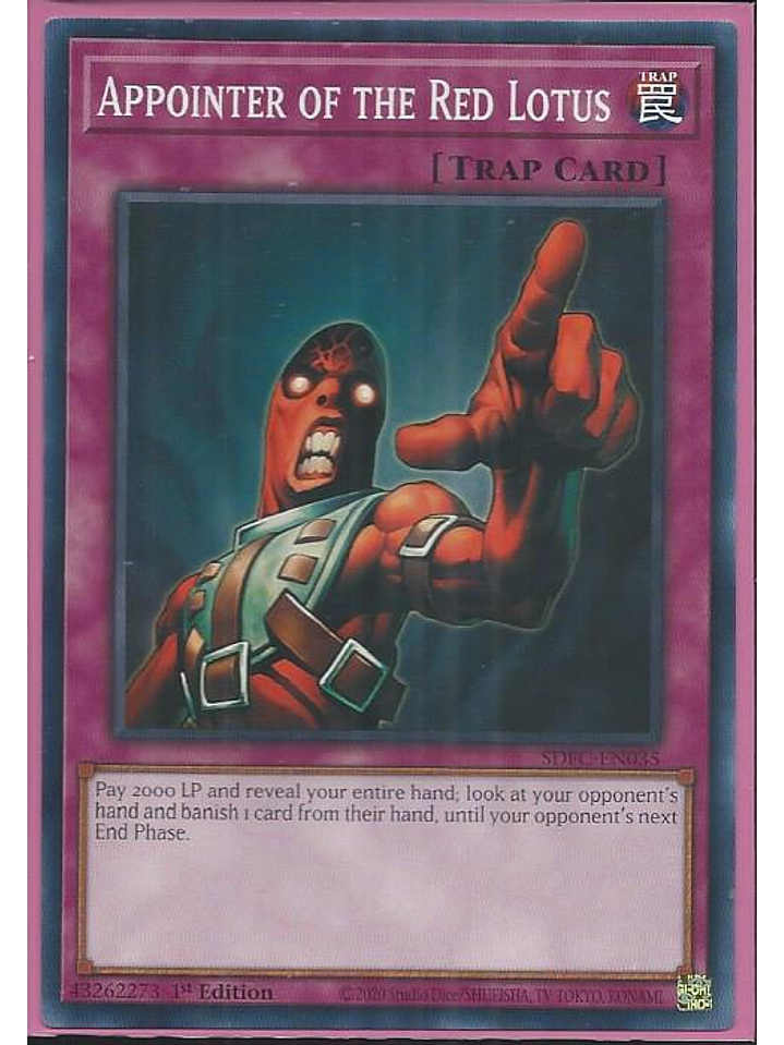 Appointer of the Red Lotus - SDFC-EN035 - Common 1st Edition 1