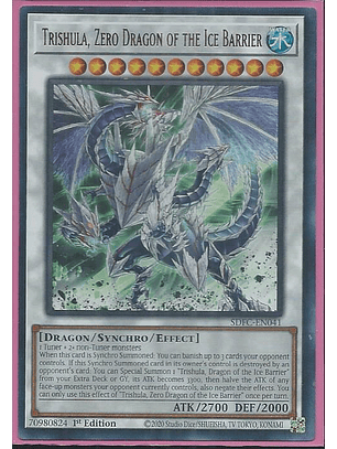 Trishula, Zero Dragon of the Ice Barrier - SDFC-EN041 - Ultra Rare 1st Edition