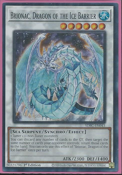 Brionac, Dragon of the Ice Barrier - SDFC-EN043 - Super Rare 1st Edition