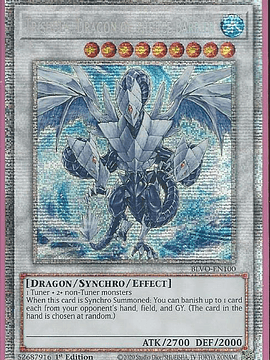 Trishula, Dragon of the Ice Barrier - BLVO-EN100 - Starlight Rare 1st Edition