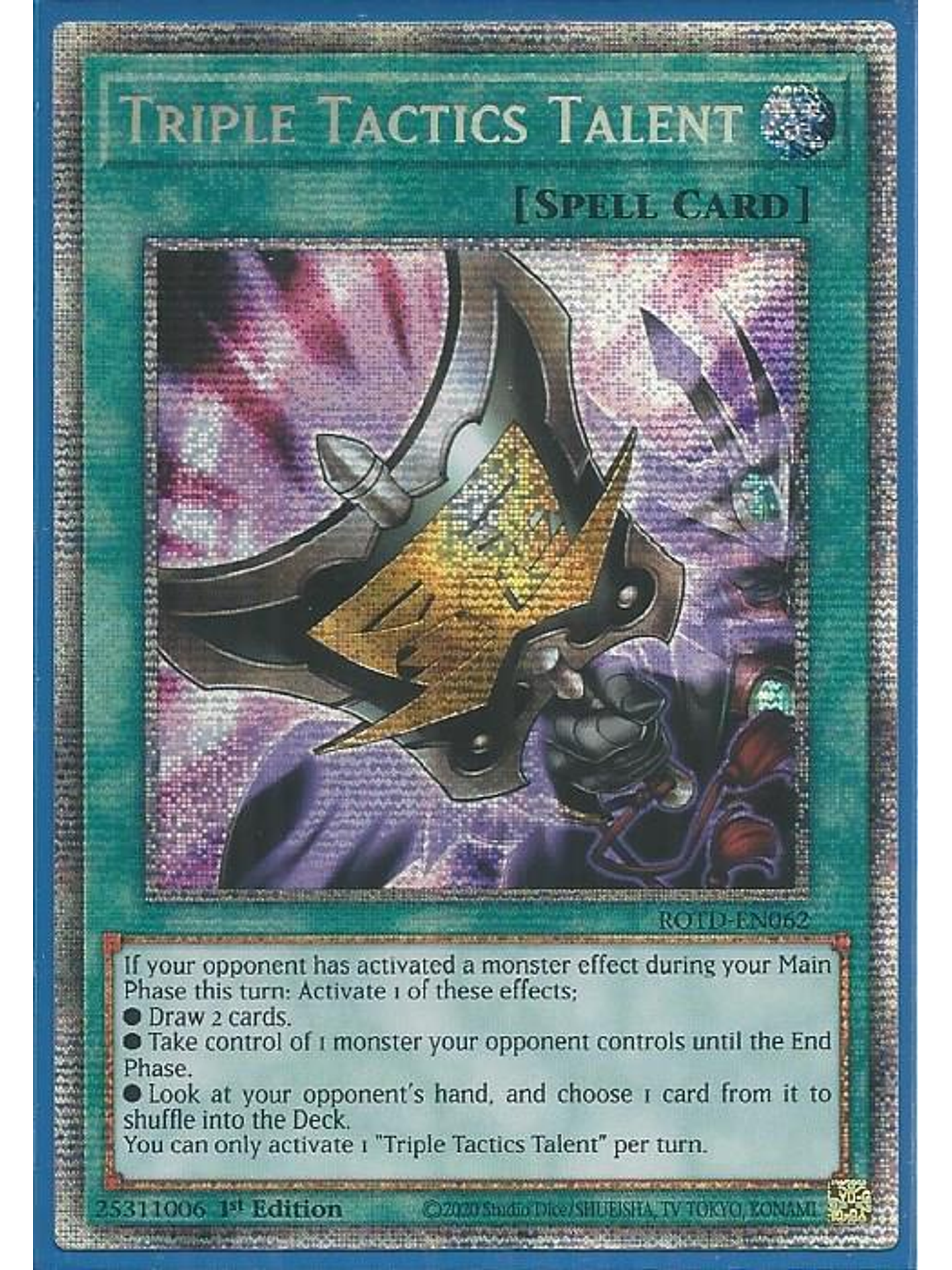 Triple Tactics Talent - ROTD-EN062 - Starlight Rare 1st Edition 1