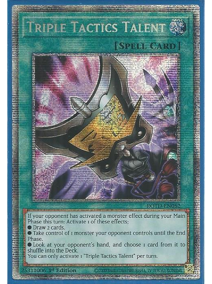 Triple Tactics Talent - ROTD-EN062 - Starlight Rare 1st Edition 1